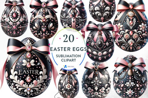 Download Luxury Easter Eggs Sublimation Clipart - Easter eggs sublimation Collection