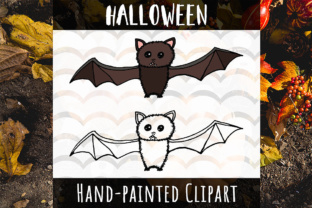 Download Halloween Bat Hand Painted Clipart - Paint Collection