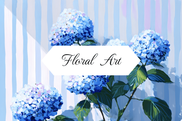 Download Blue Hortensia Watercolor Painting - Paint Collection