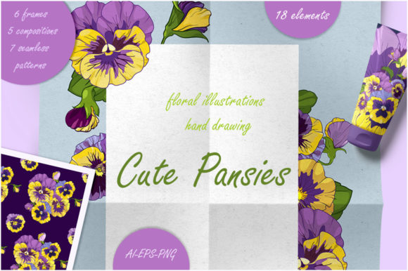 Download Pansies Violets Floral Collection - Violets Collection