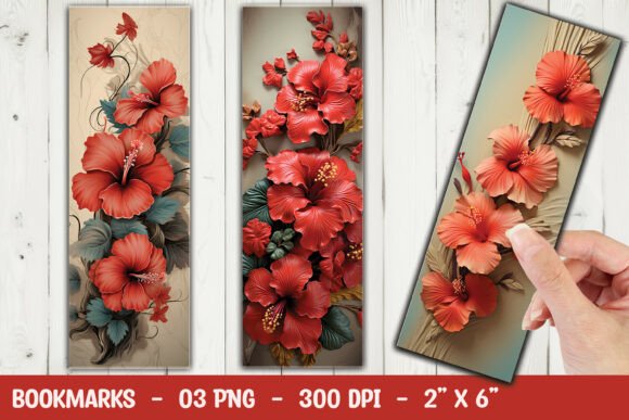 Download Red Poppy Flower Bookmark Sublimation - Poppy flower Collection
