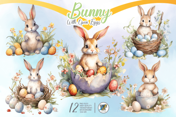 Download Bunny Easter Eggs Sublimation Clipart - Premium Resources