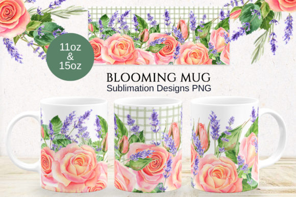 Download Roses Lavender Mug Sublimation Designs - Roses Collection