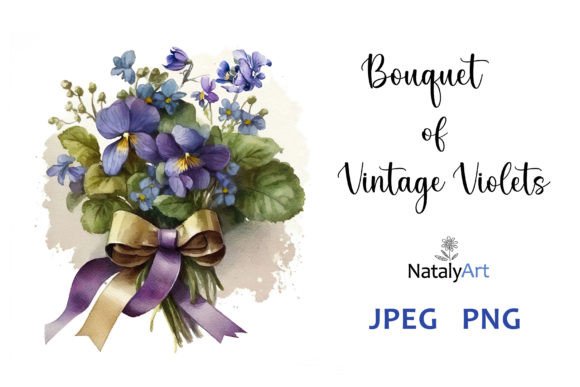 Download Bouquet of Vintage Violets - Violets Collection