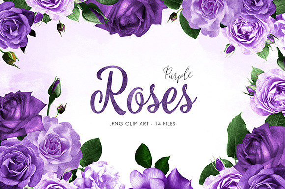 Download Purple Roses Clipart - Roses Collection