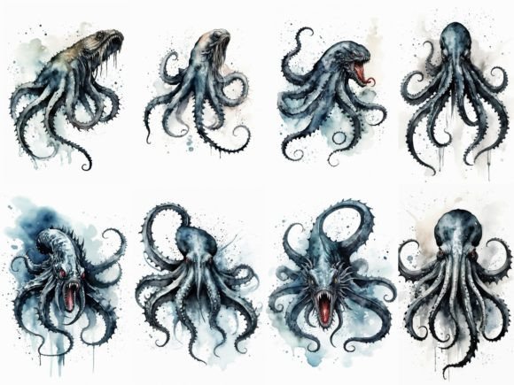 Download 32 Images Kraken Watercolor Painting - Paint Collection