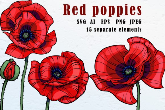 Download Red Poppies Clipart - Poppies clipart Collection