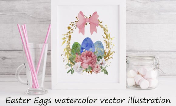 Download Watercolor Easter Eggs Sublimation EPS - Premium Resources