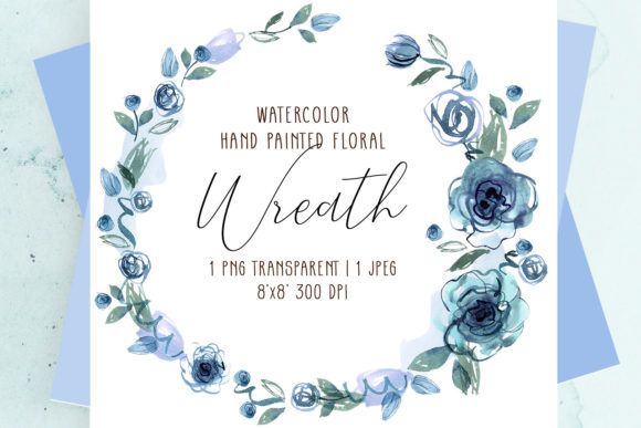 Download Blue Roses Wreath - Roses Collection